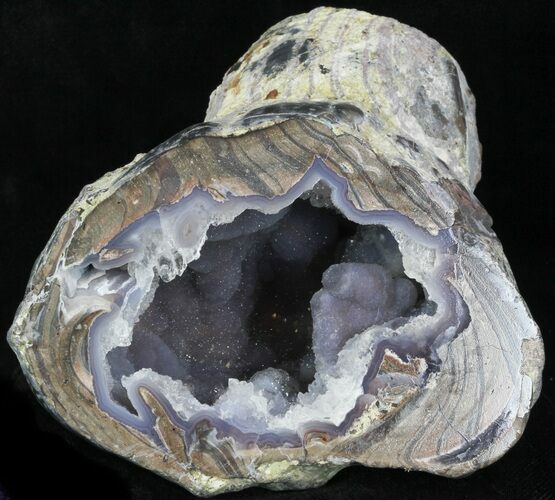 Crystal Filled Dugway Geode (Polished Half) #33157